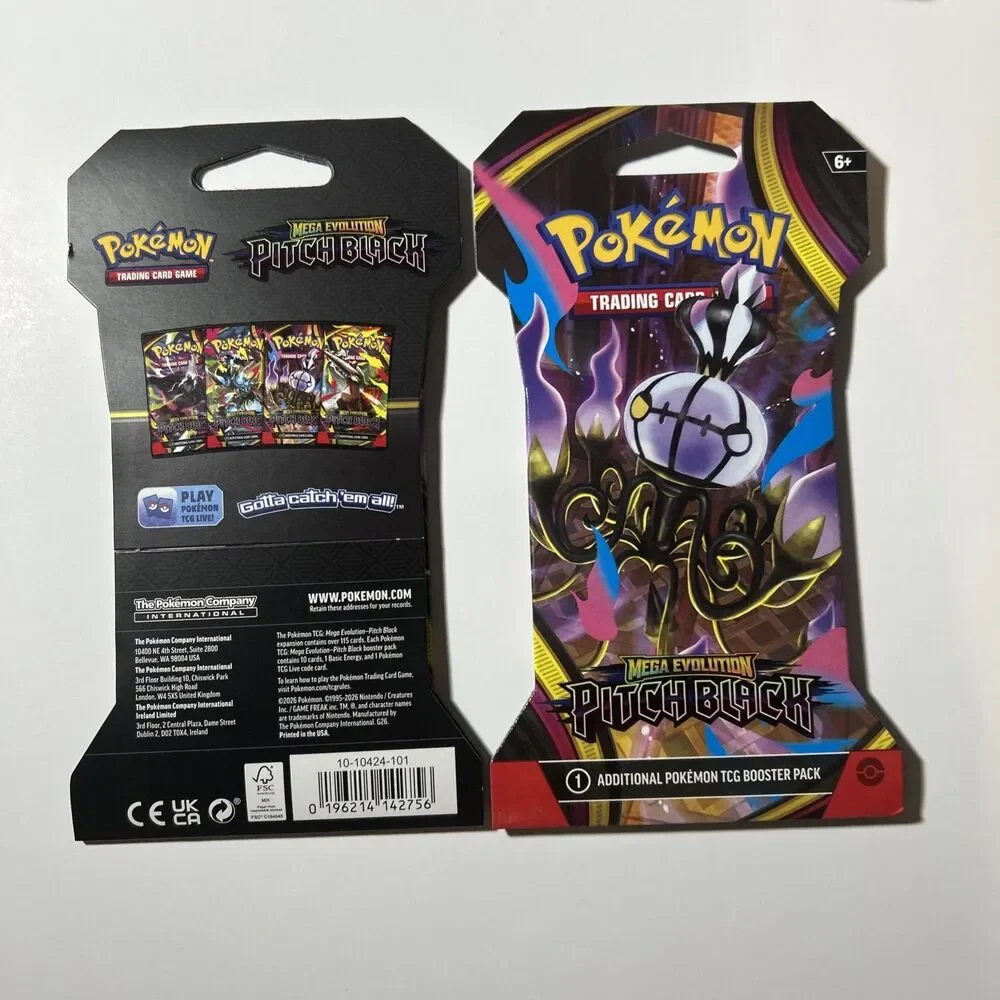 Pokemon Pitch Black Lot of 6 Booster PACKS Released 7/17/26 IN HAND Ships Daily